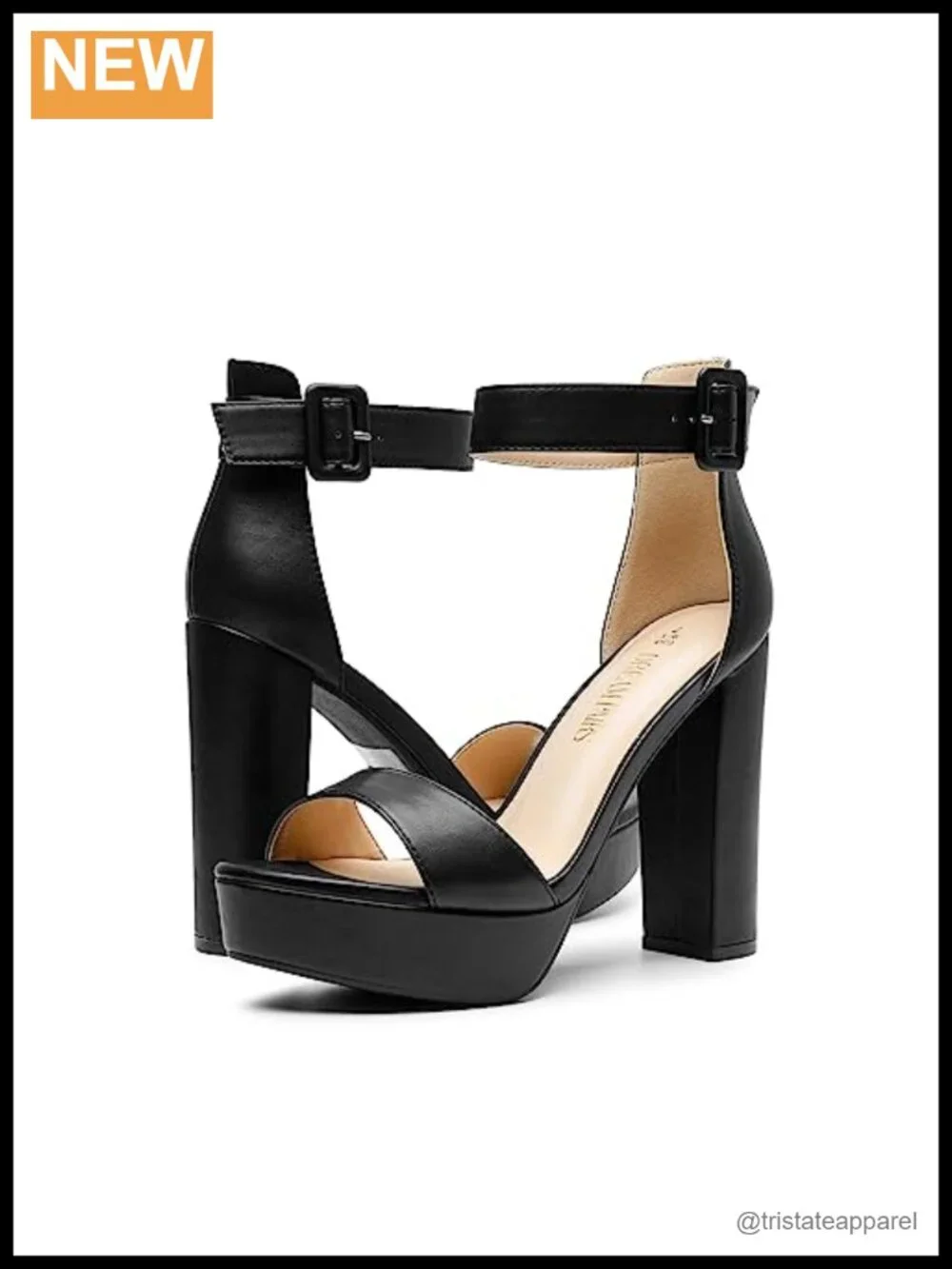 Platform High Heel Sandals | Open Toe Ankle Strap Block Heel Wedding Party